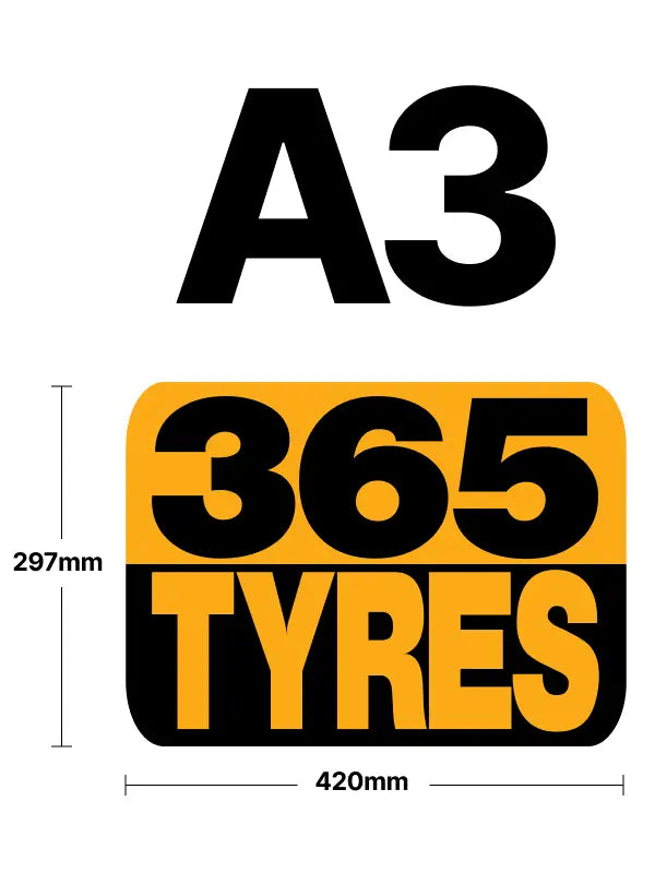 Order a custom A3 iron-on transfer printed to your design. Bold, full-colour DTF print for large logos and graphics. Made to order in the UK.